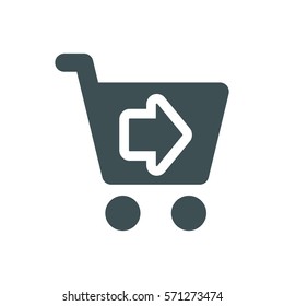 Shopping Icon, flat design style