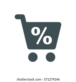Shopping Icon, flat design style
