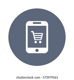 Shopping Icon, flat design style