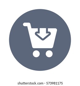 Shopping Icon, flat design style