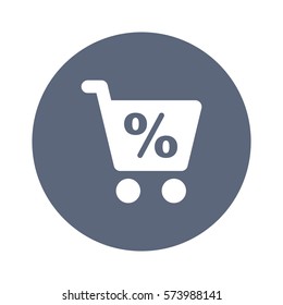 Shopping Icon, flat design style