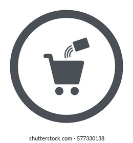 Shopping Icon, flat design style