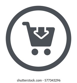Shopping Icon, flat design style