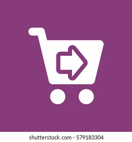Shopping Icon, flat design style