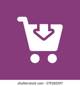 Shopping Icon, flat design style