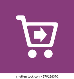 Shopping Icon, flat design style