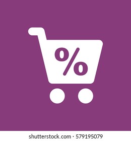 Shopping Icon, flat design style
