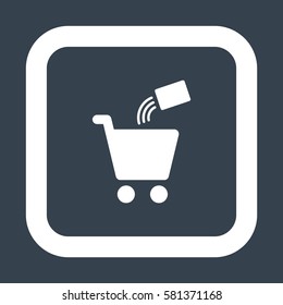 Shopping Icon, flat design style