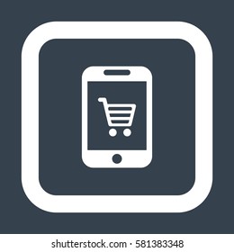 Shopping Icon, flat design style