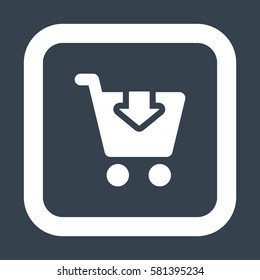 Shopping Icon, flat design style