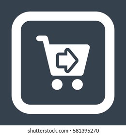 Shopping Icon, flat design style