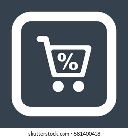 Shopping Icon, flat design style