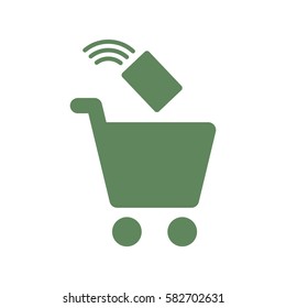 Shopping Icon, flat design style