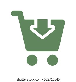 Shopping Icon, flat design style