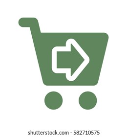 Shopping Icon, flat design style