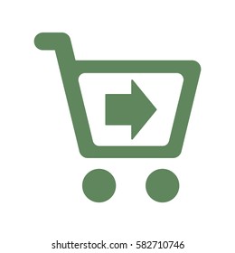 Shopping Icon, flat design style