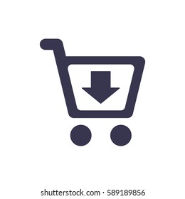 Shopping Icon, flat design style