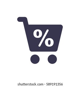 Shopping Icon, flat design style