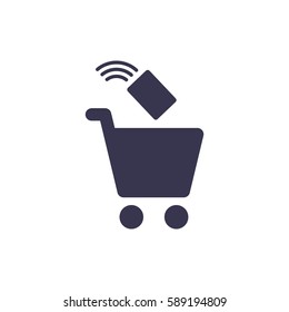 Shopping Icon, flat design style