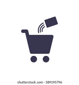 Shopping Icon, flat design style
