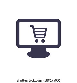 Shopping Icon, flat design style