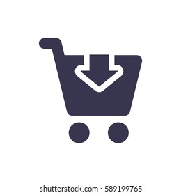 Shopping Icon, flat design style