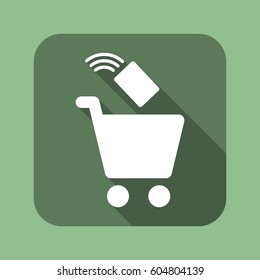 Shopping Icon, flat design style