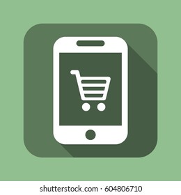 Shopping Icon, flat design style