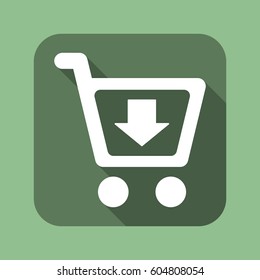 Shopping Icon, flat design style