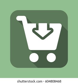 Shopping Icon, flat design style