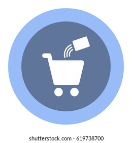 Shopping Icon, flat design style
