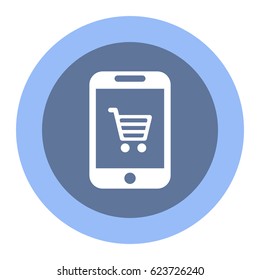 Shopping Icon, flat design style