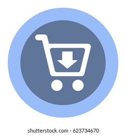 Shopping Icon, flat design style