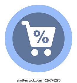 Shopping Icon, flat design style
