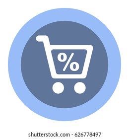 Shopping Icon, flat design style