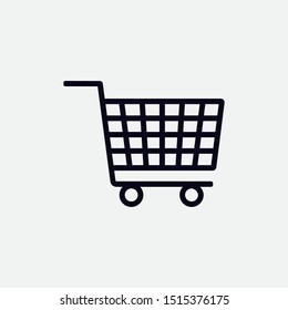 Shopping icon flat design. vector illustration