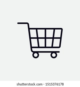 Shopping icon flat design. vector illustration