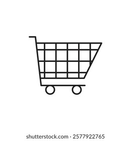 Shopping icon Flat illustration sign