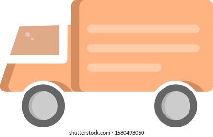 Shopping icon flate style. - Vector