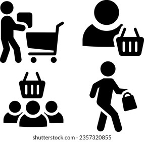 Shopping Icon Illustration Set : Vector
