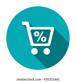 Shopping Icon  isolated vector flat design