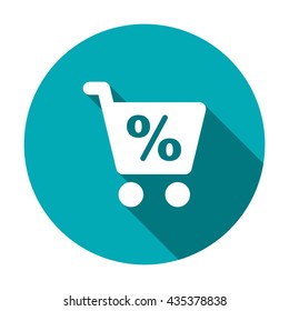 Shopping Icon  isolated vector flat design