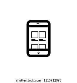 shopping icon line, vector eps 10