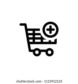 shopping icon line, vector eps 10