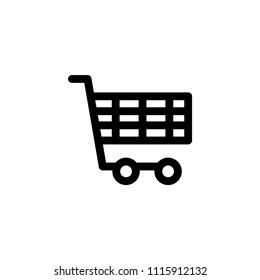 shopping icon line, vector eps 10