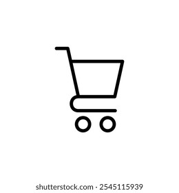 Shopping icon logo design. Shopping cart sign and symbol. Trolley icon
