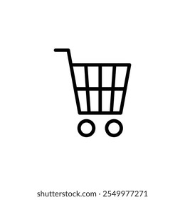 Shopping icon logo design. Shopping cart sign and symbol. Trolley icon