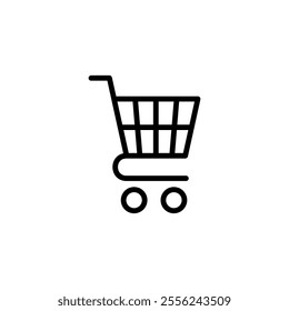 Shopping icon logo design. Shopping cart sign and symbol. Trolley icon