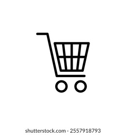 Shopping icon logo design. Shopping cart sign and symbol. Trolley icon