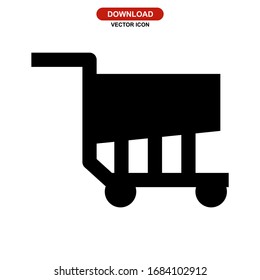 shopping icon or logo isolated sign symbol vector illustration - high quality black style vector icons
